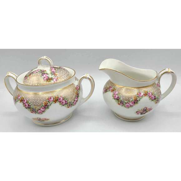 Vintage MZ Austria Sugar and Creamer - Picture 1 of 15